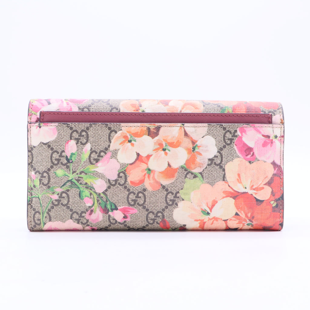 Canvas Floral Print Continental Wallet W20077