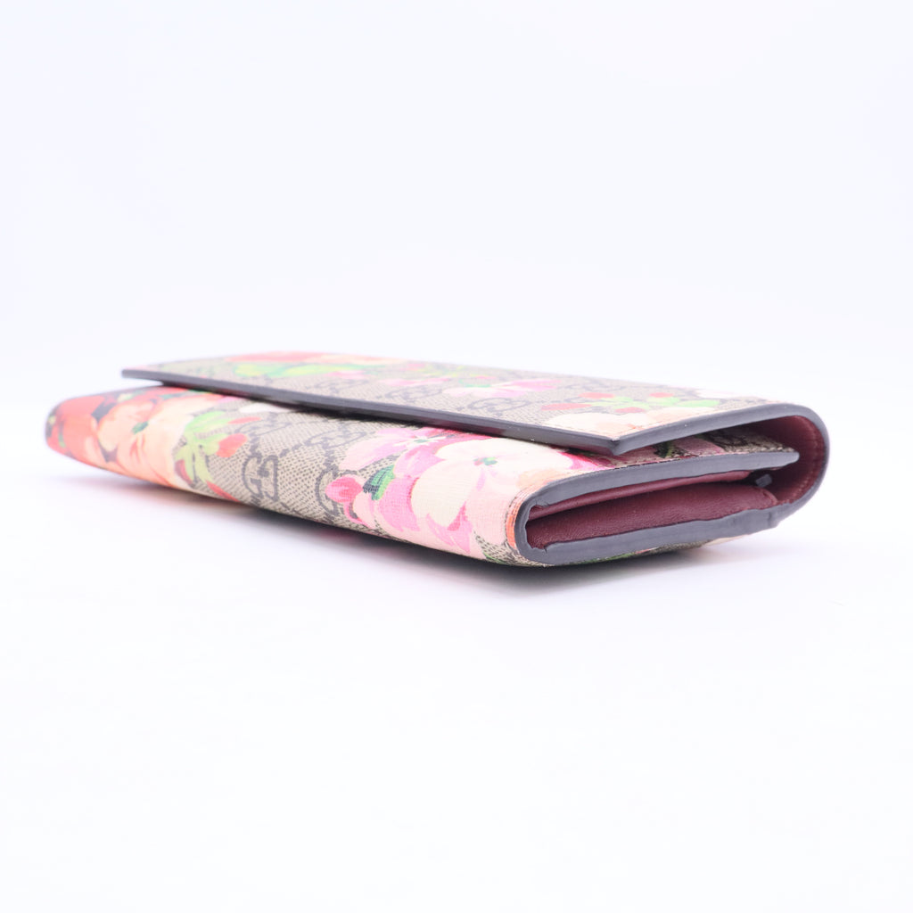 Canvas Floral Print Continental Wallet W20077