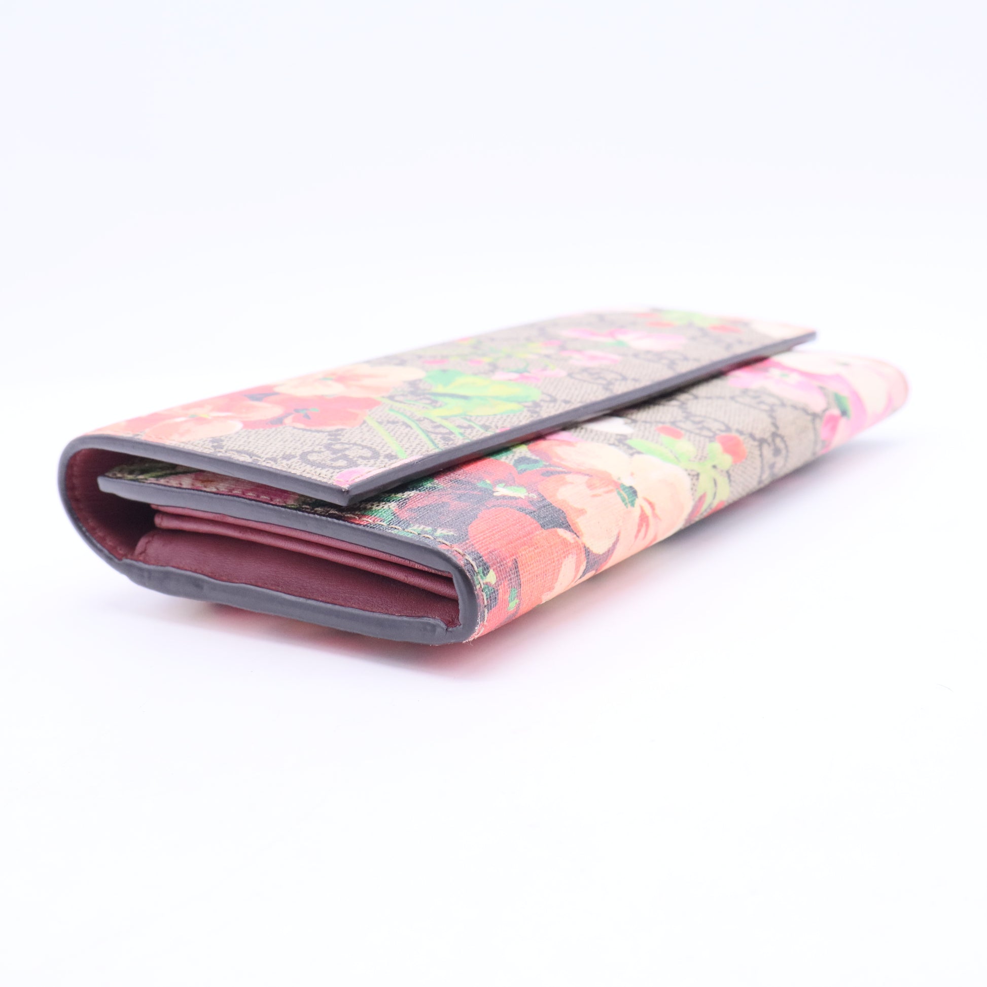 Canvas Floral Print Continental Wallet W20077
