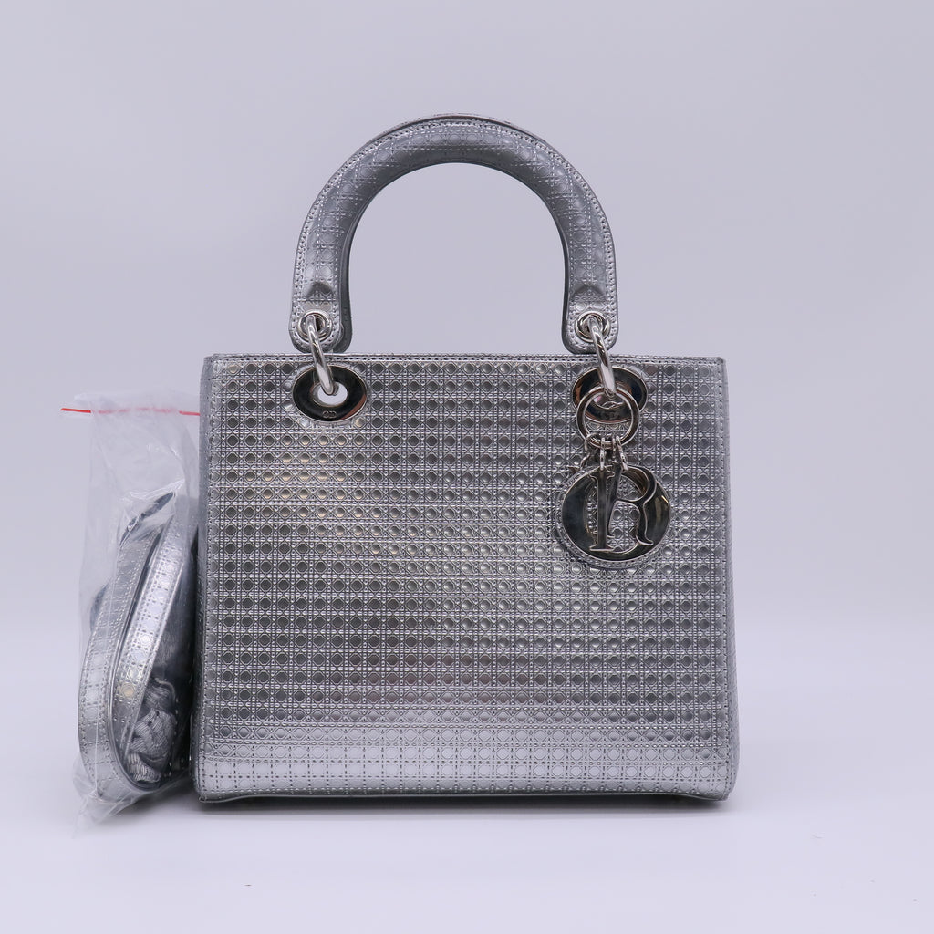 Christian Dior Perforated Micro-Cannage Medium Lady Dior Bag Twins LDJ4750