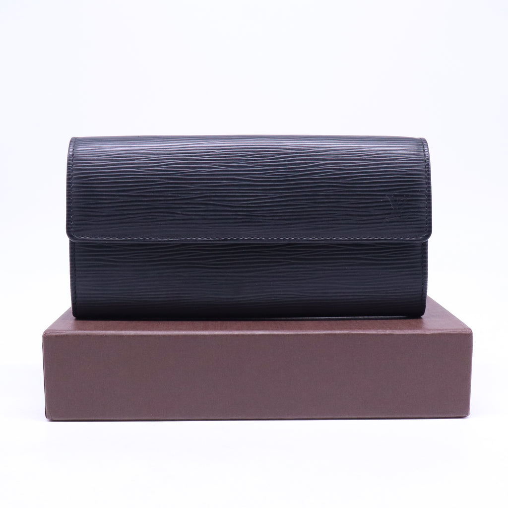Epi Porte Tresor International Wallet Black W21138