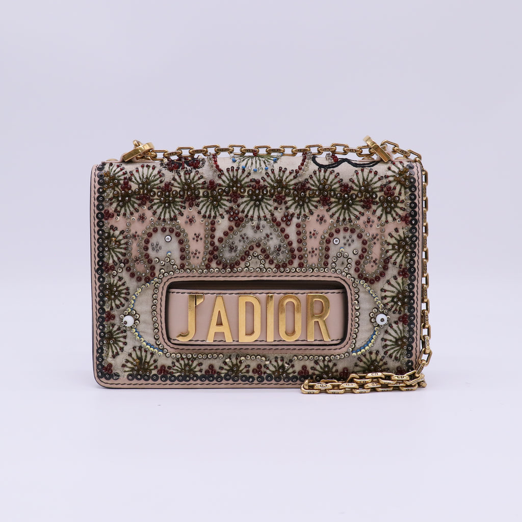 Christian Dior Embroidered J'Adior Flap Bag Twins LDJ4752