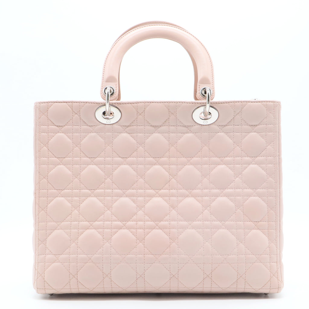 Lady Dior Bag Cannage Quilt Lambskin Large