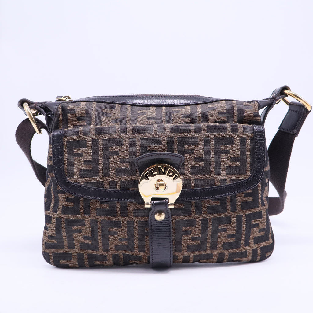 Chef Zip Crossbody Bag Zucca Canvas B20397