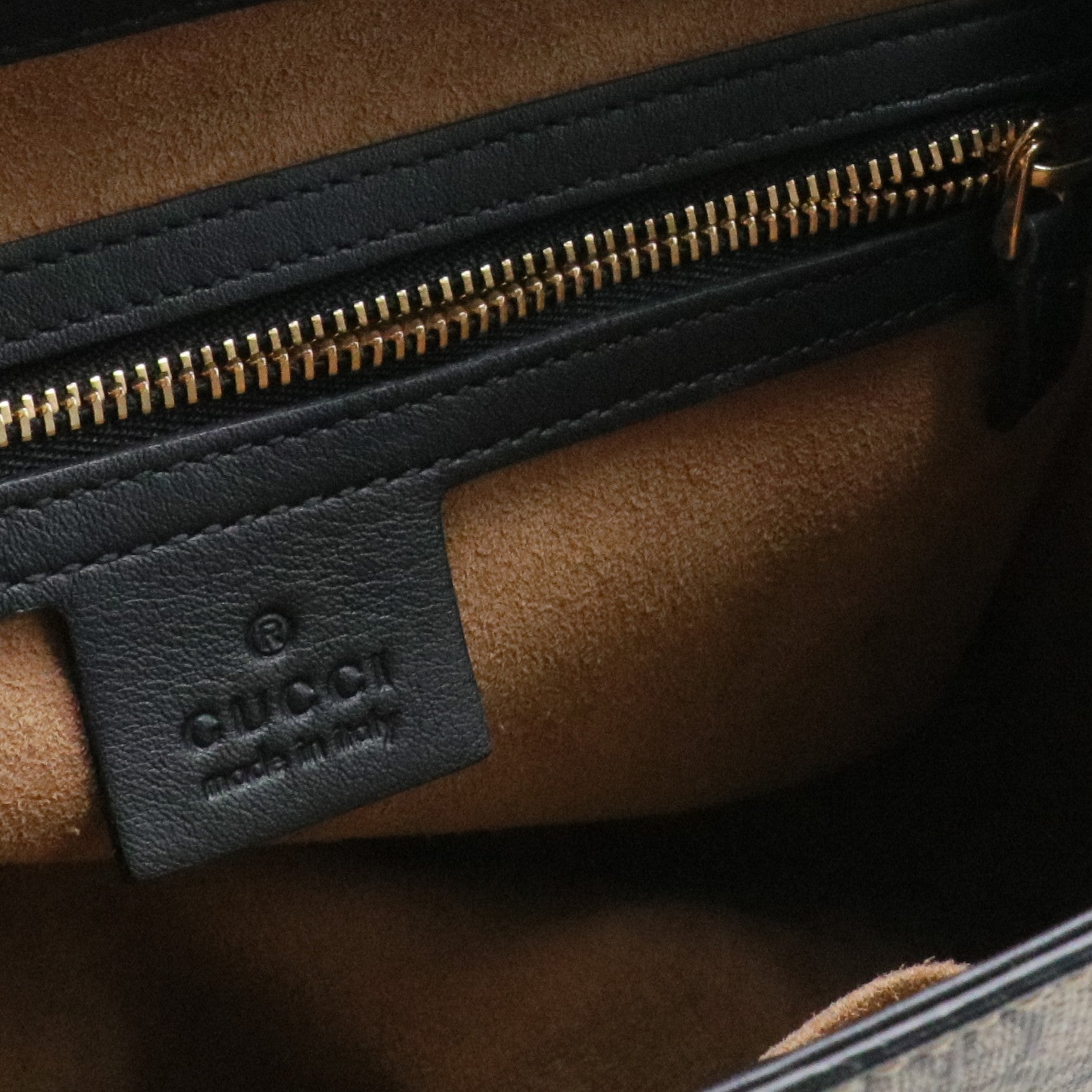 GG Supreme Padlock Medium Top Handle Satchel