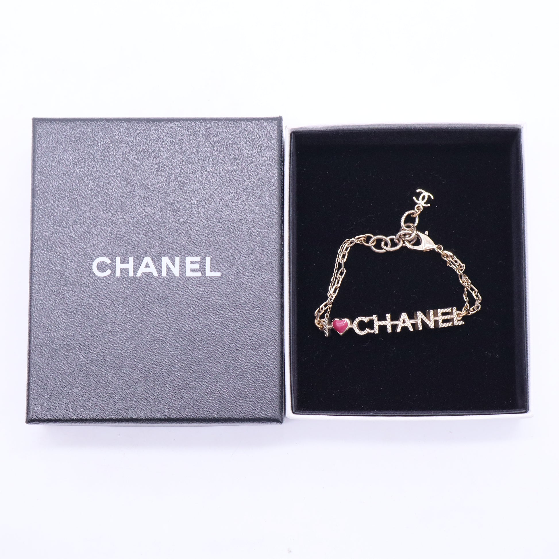 Gold Metal Red Enamel Chain W20109
