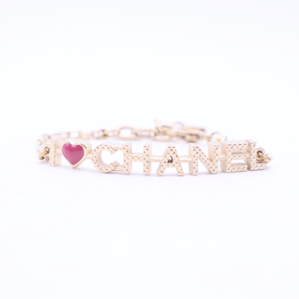 Gold Metal Red Enamel Chain W20109