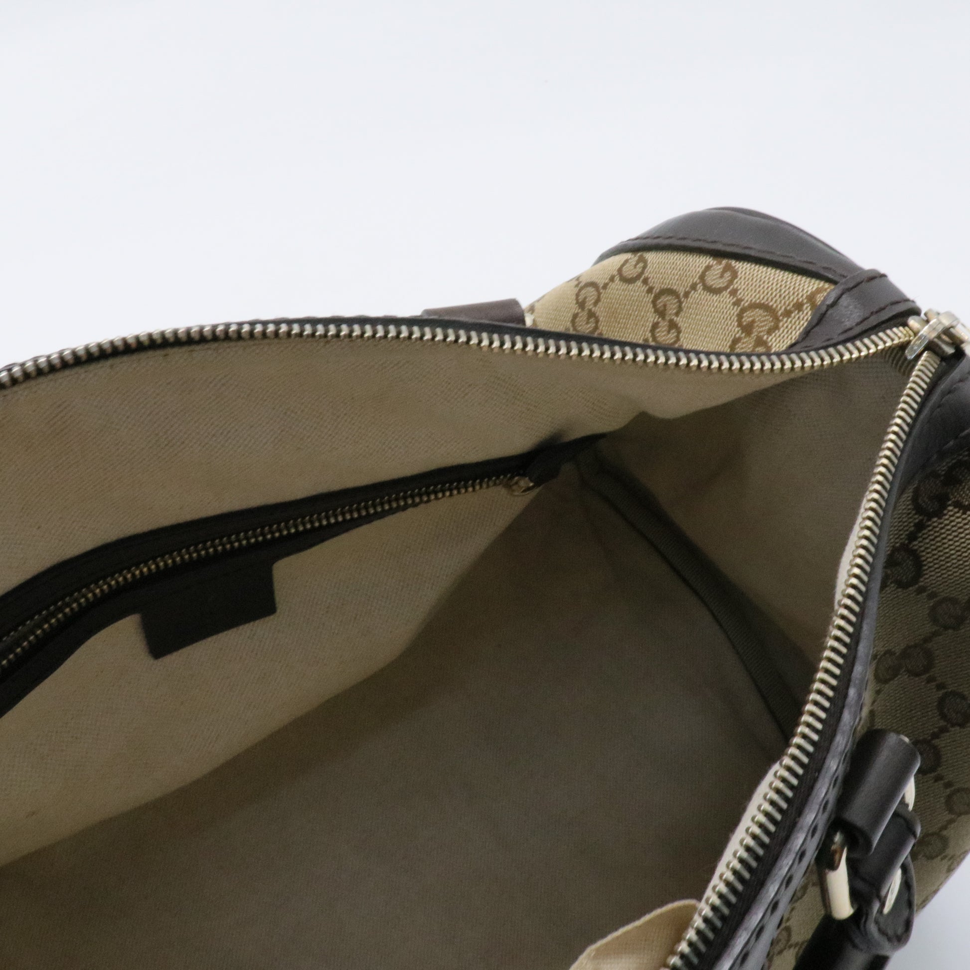Vintage Web Boston Bag GG Canvas Medium