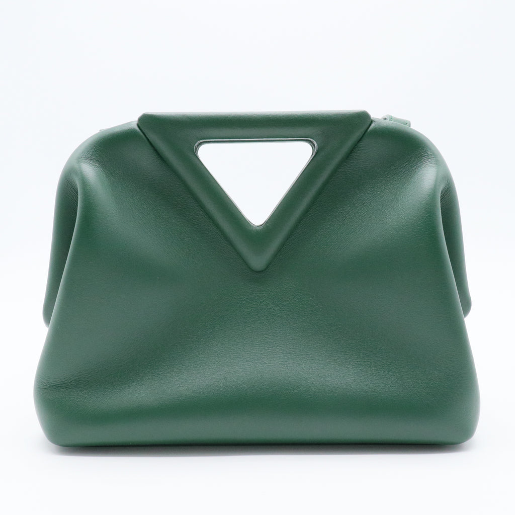 Point Shoulder Bag Leather Small