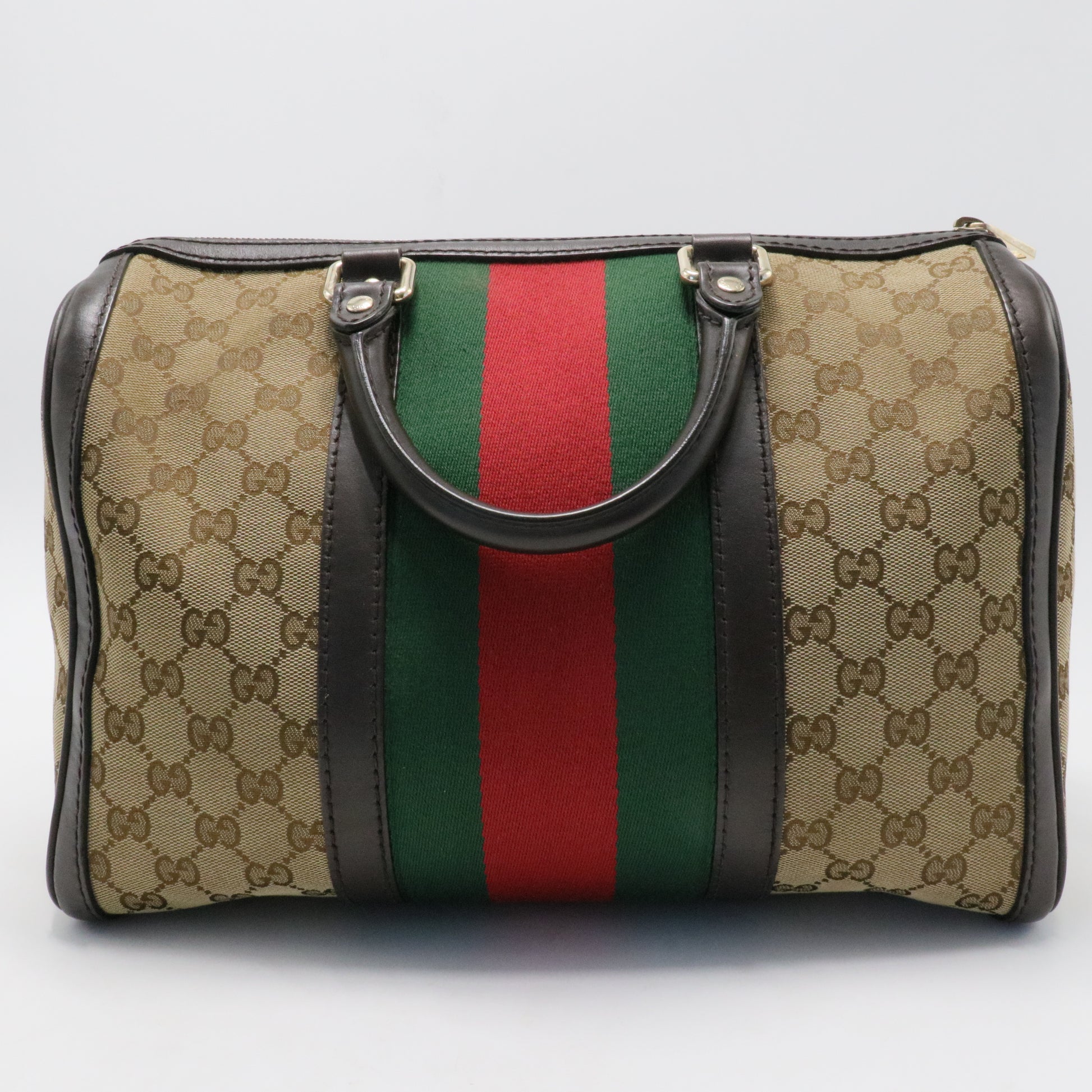 Vintage Web Boston Bag GG Canvas Medium