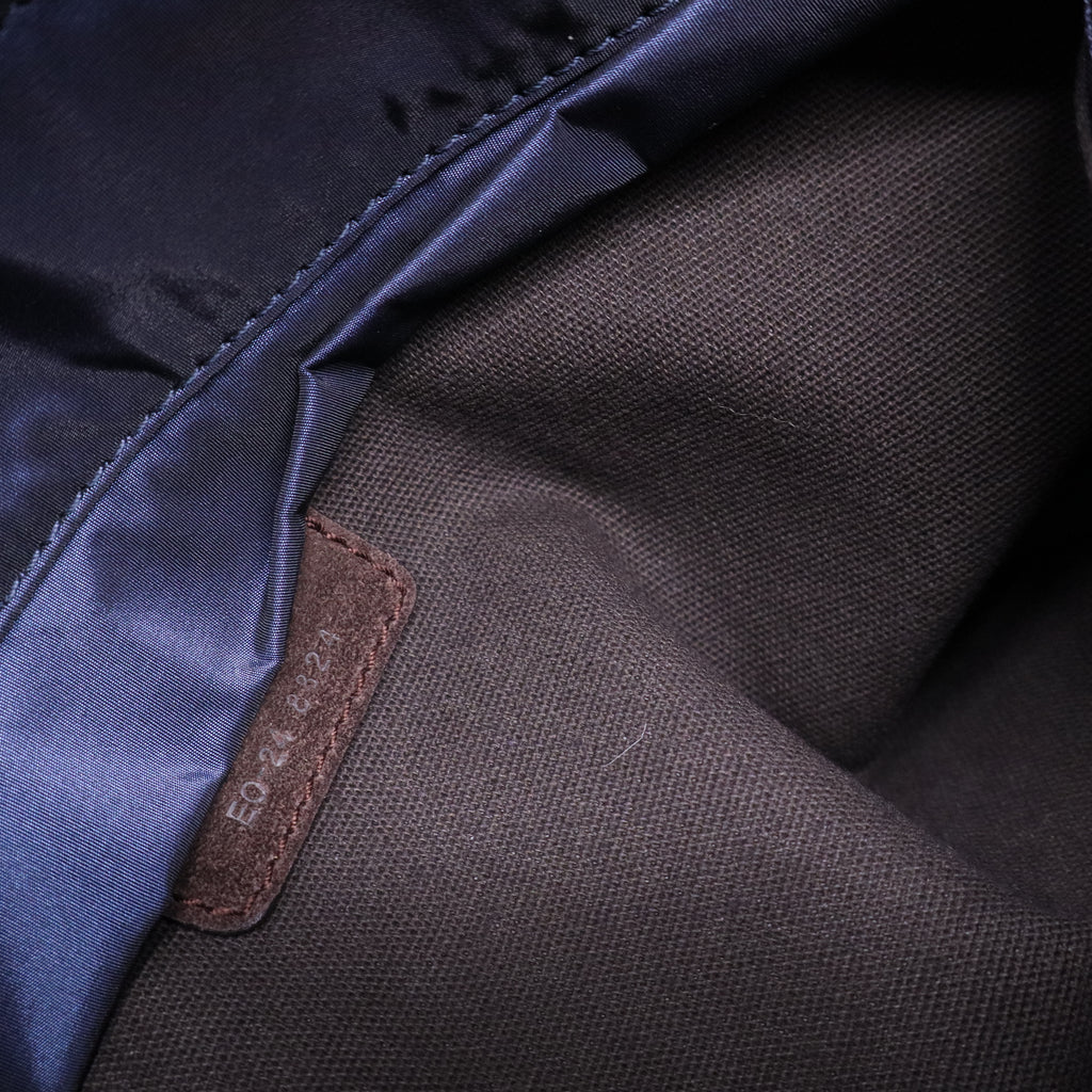 Tote Bag Suede Brown Silver