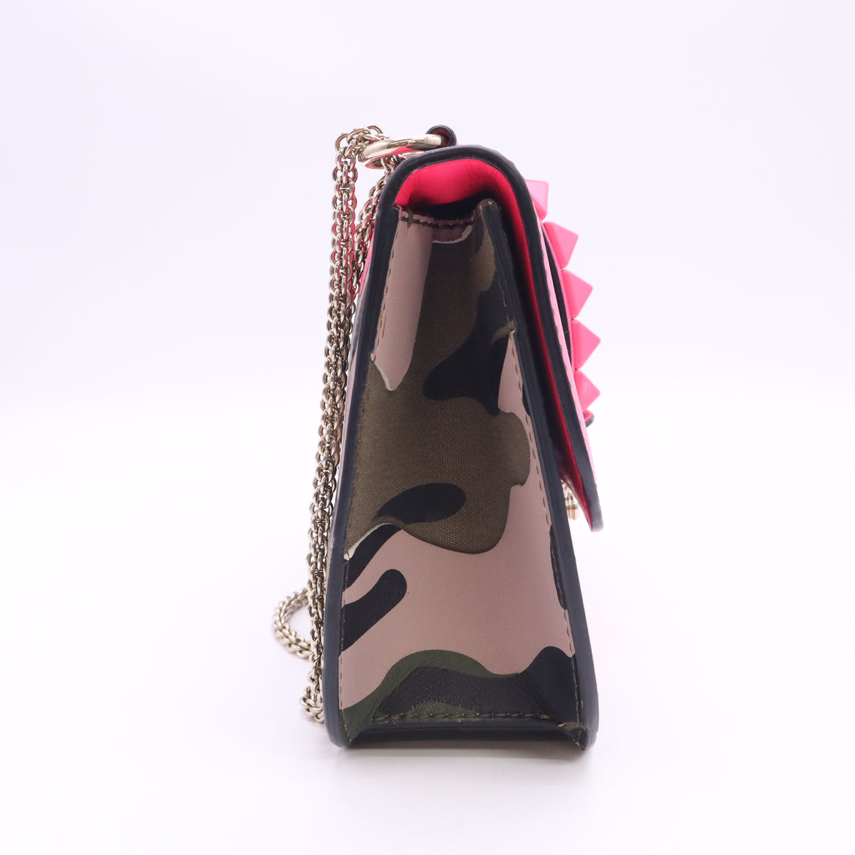 Camouflage Medium Glam Lock Rockstud Shoulder Bag B24393