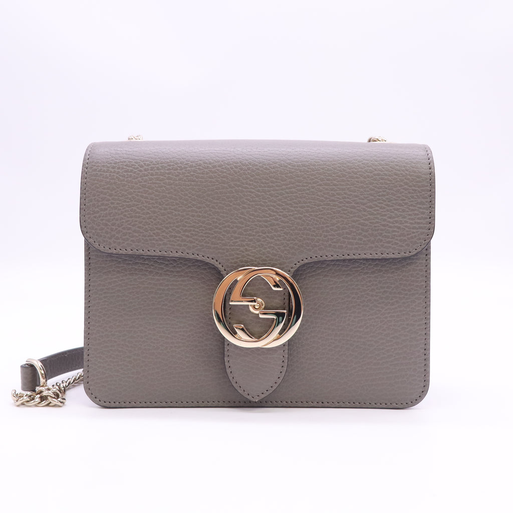 Gucci Dollar Calfskin Interlocking G Shoulder Bag B24264