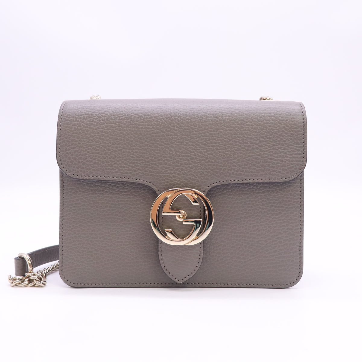 Gucci Dollar Calfskin Interlocking G Shoulder Bag B24264