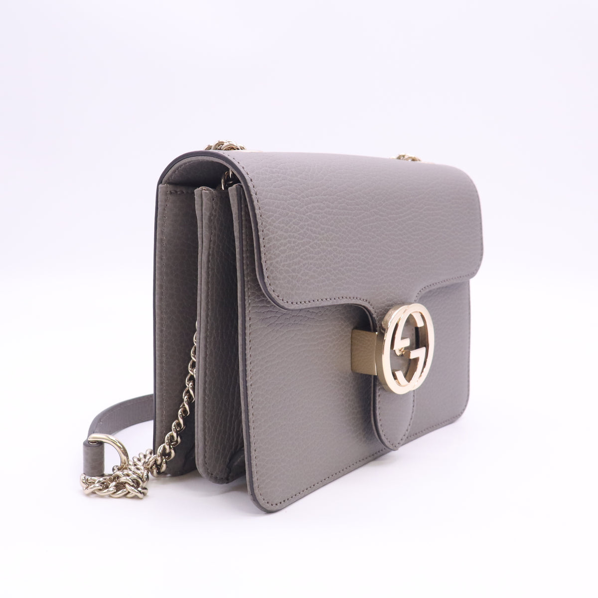 Gucci Dollar Calfskin Interlocking G Shoulder Bag B24264