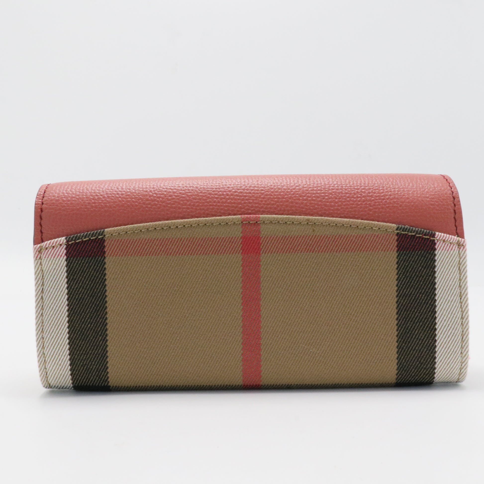 Calfskin House Check Porter Continental Wallet