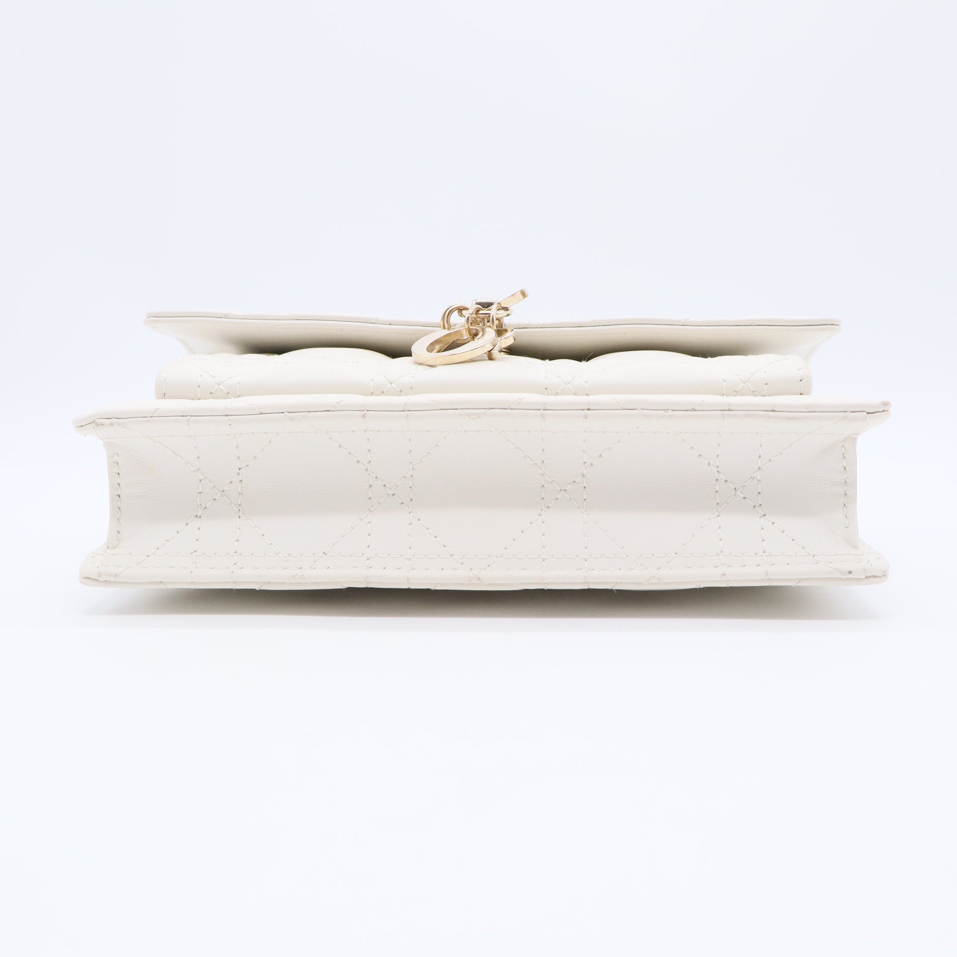 My Dior Daily Pouch with Chain Latte Cannage Lambskin Twins