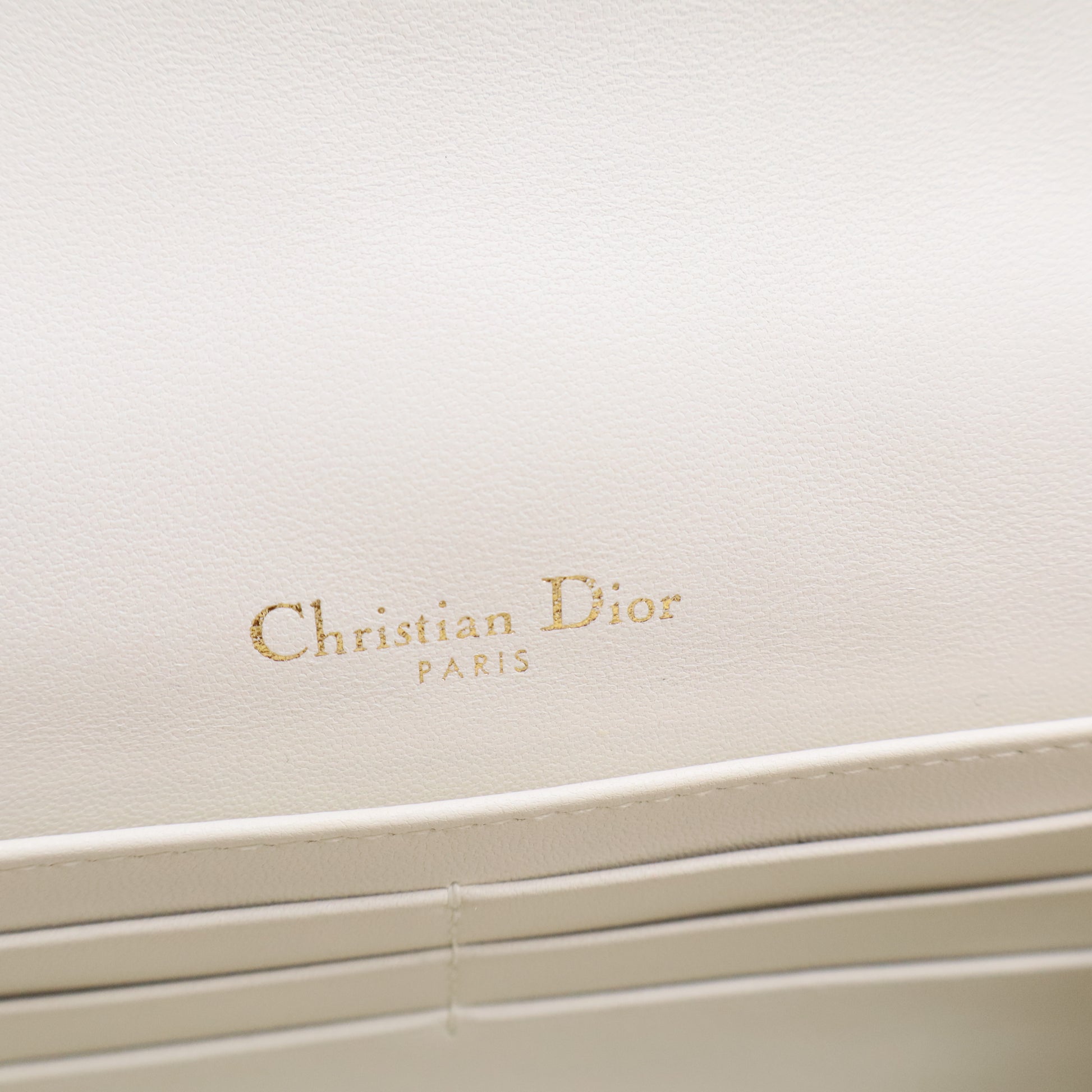 My Dior Daily Pouch with Chain Latte Cannage Lambskin Twins