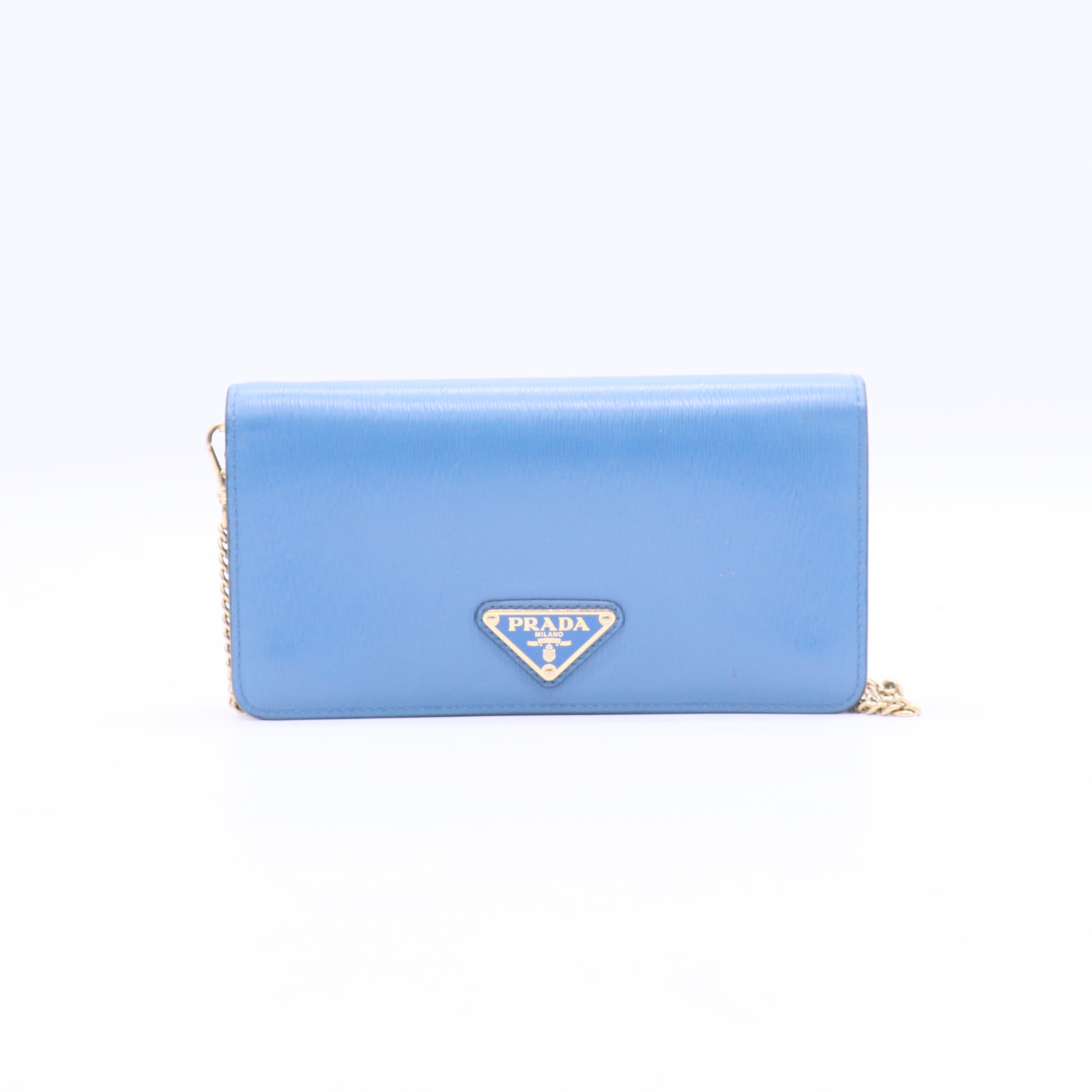 Prada Bluette Vitello Move Wallet On Chain twins LDJ3875