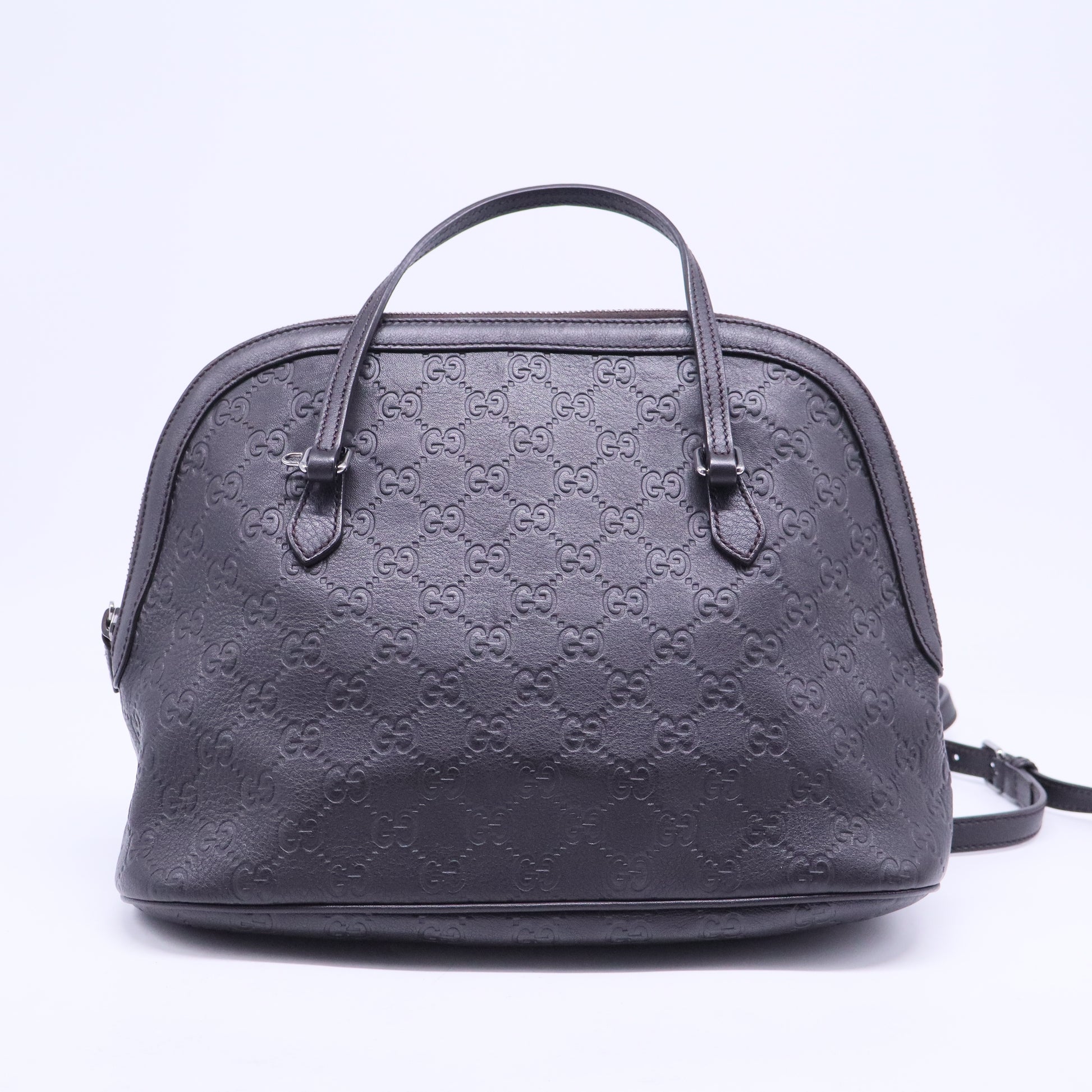 Black Guccissima Leather Dome Bag B20573