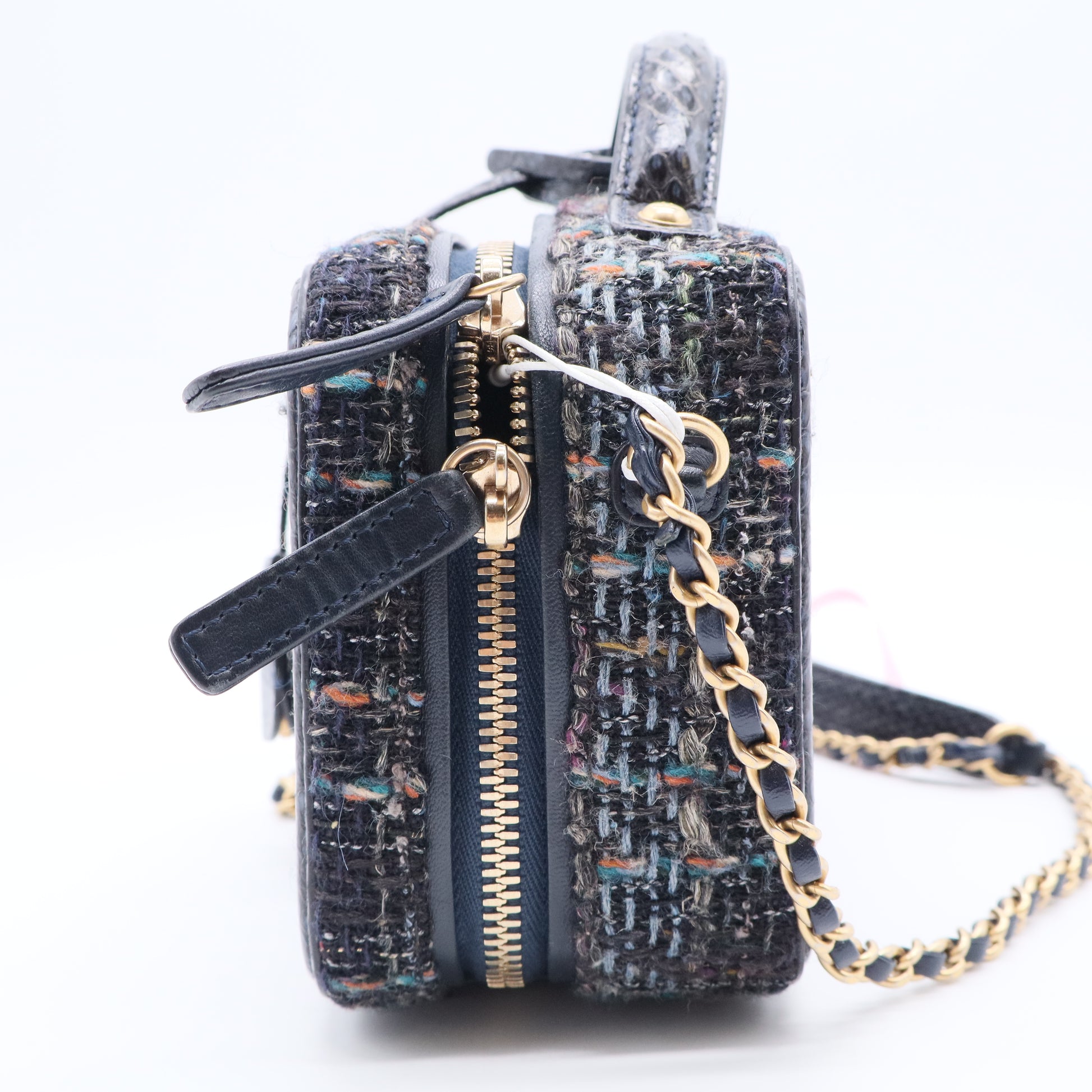 Filigree Vanity Case Quilted Tweed Small Twins