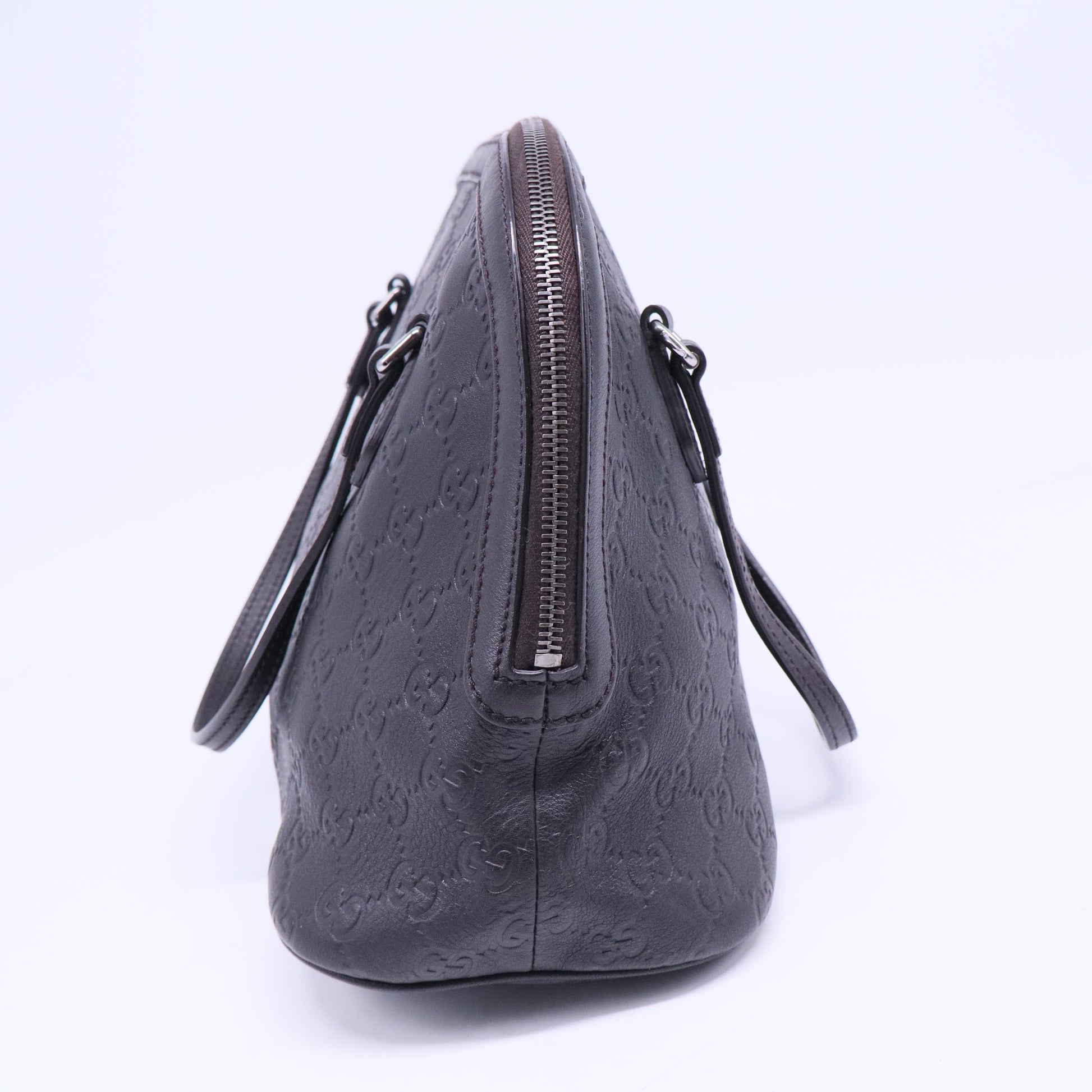 Black Guccissima Leather Dome Bag B20573