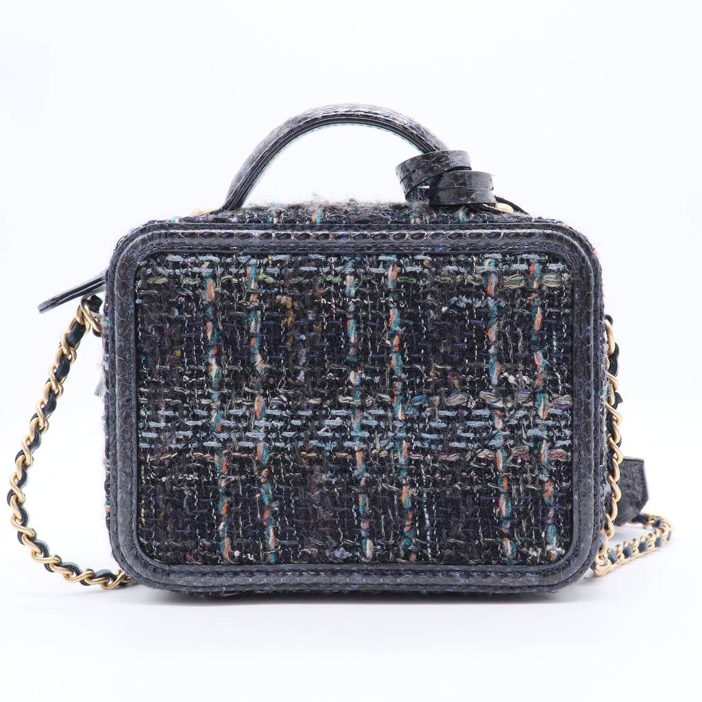 Filigree Vanity Case Quilted Tweed Small Twins