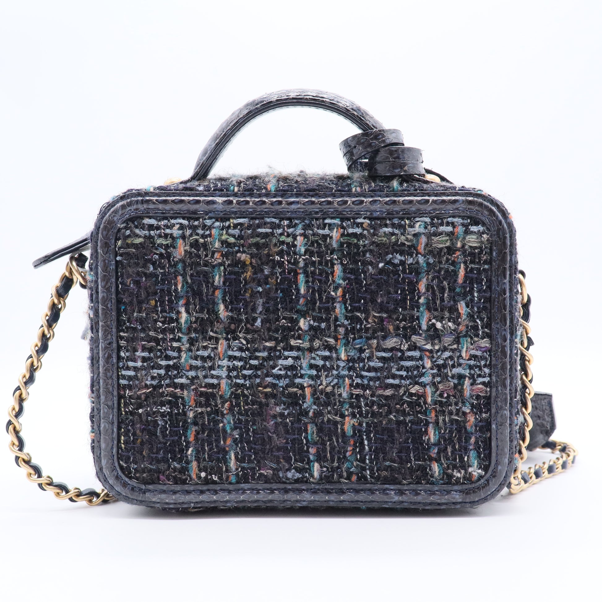 Filigree Vanity Case Quilted Tweed Small Twins