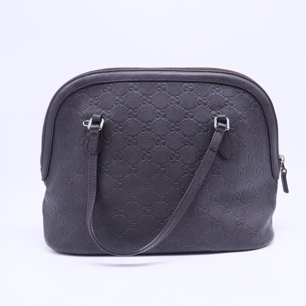Black Guccissima Leather Dome Bag B20573