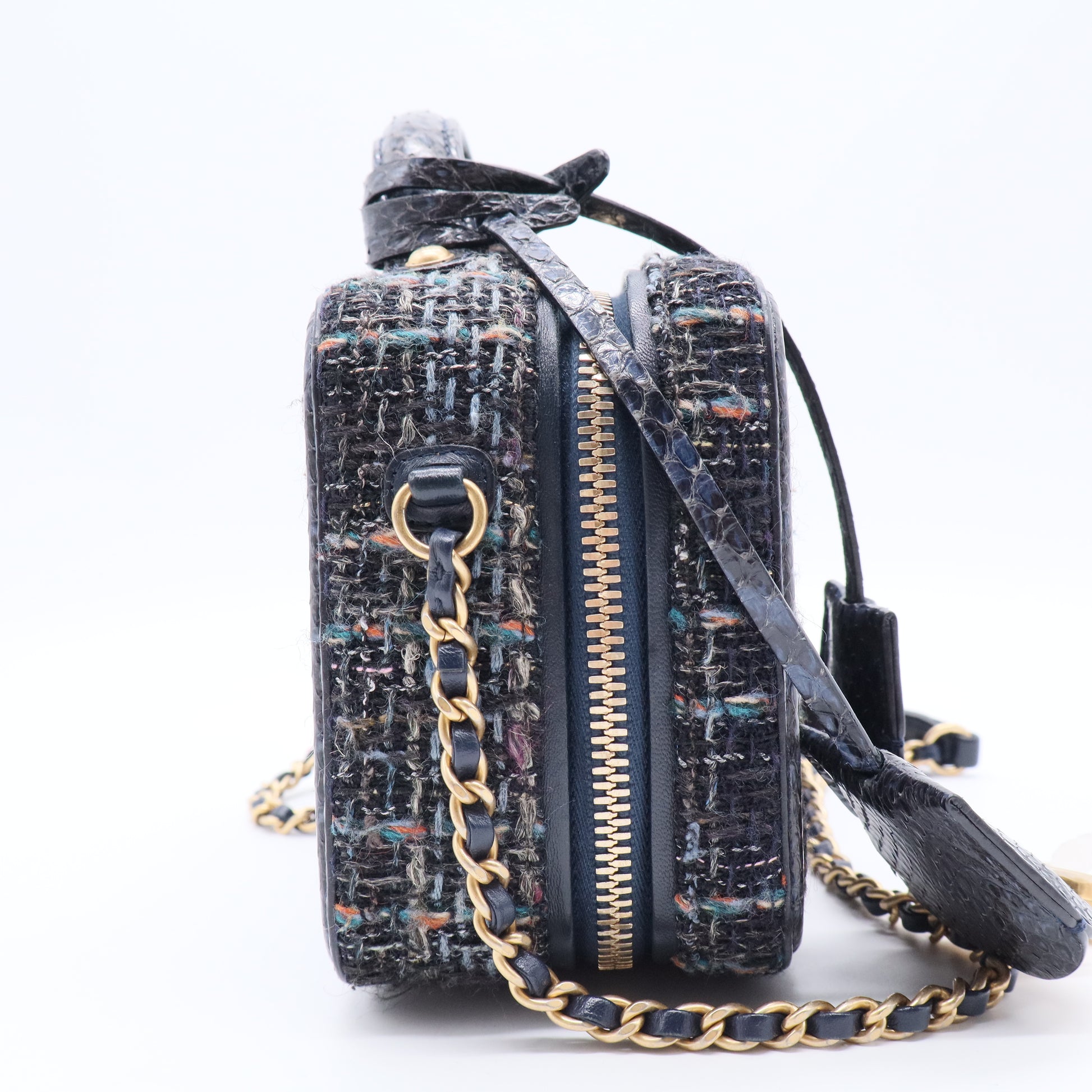 Filigree Vanity Case Quilted Tweed Small Twins