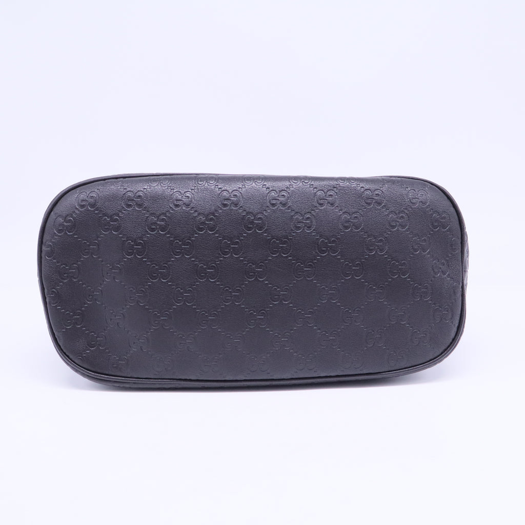 Black Guccissima Leather Dome Bag B20573
