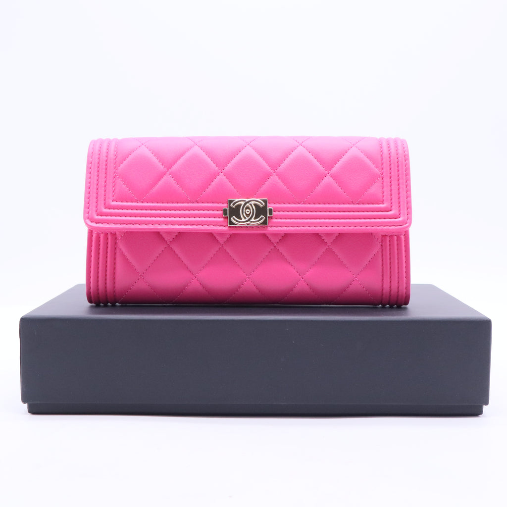 Boy Flap Wallet In Fuchsia