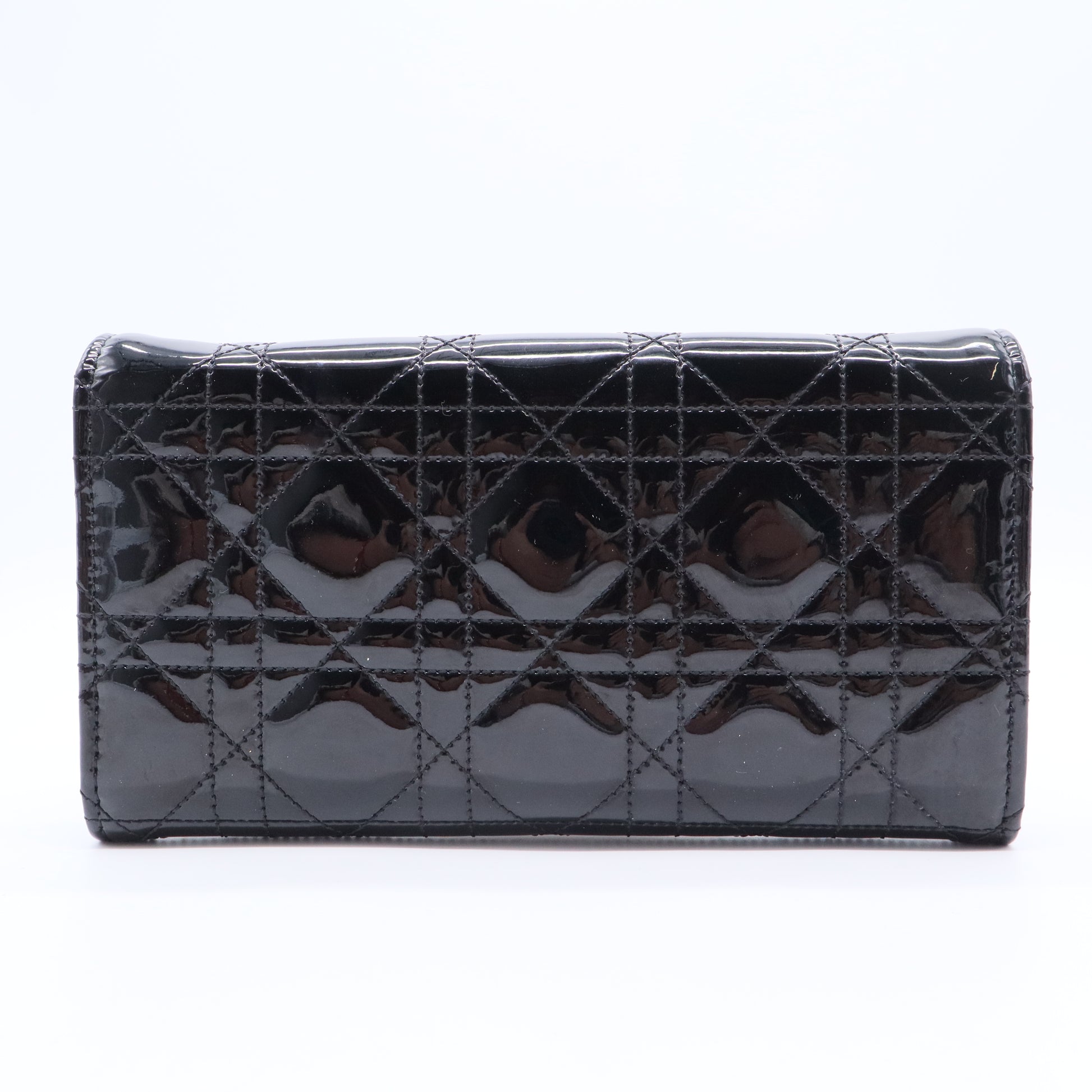 Patent Leather New Lock Wallet on Chain Bag