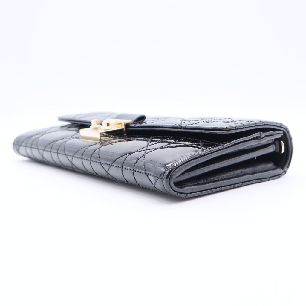 Patent Leather New Lock Wallet on Chain Bag