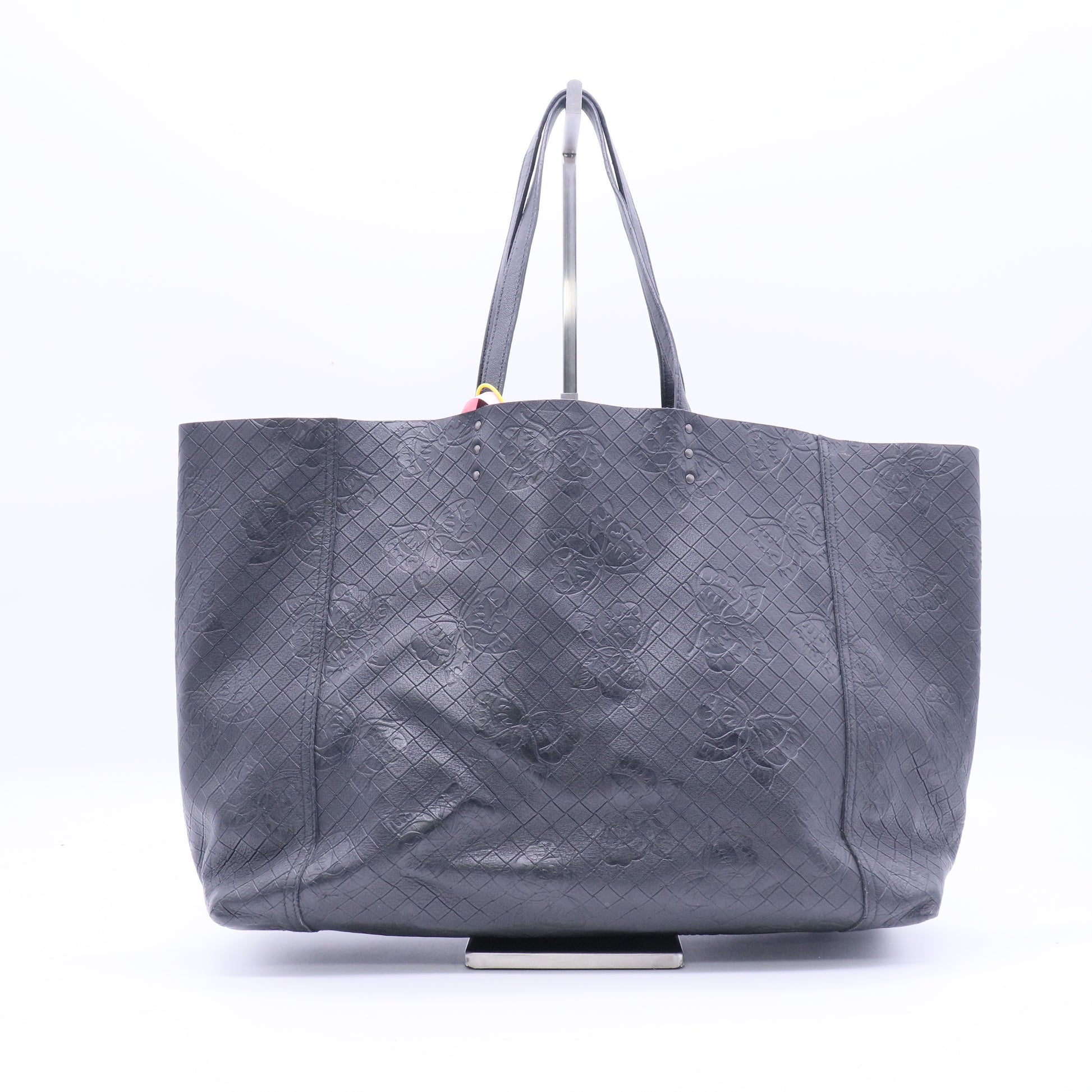 Bottega Veneta Calfskin Intrecciomirage Medium Intarsio Tote Petale twins LDJ3867