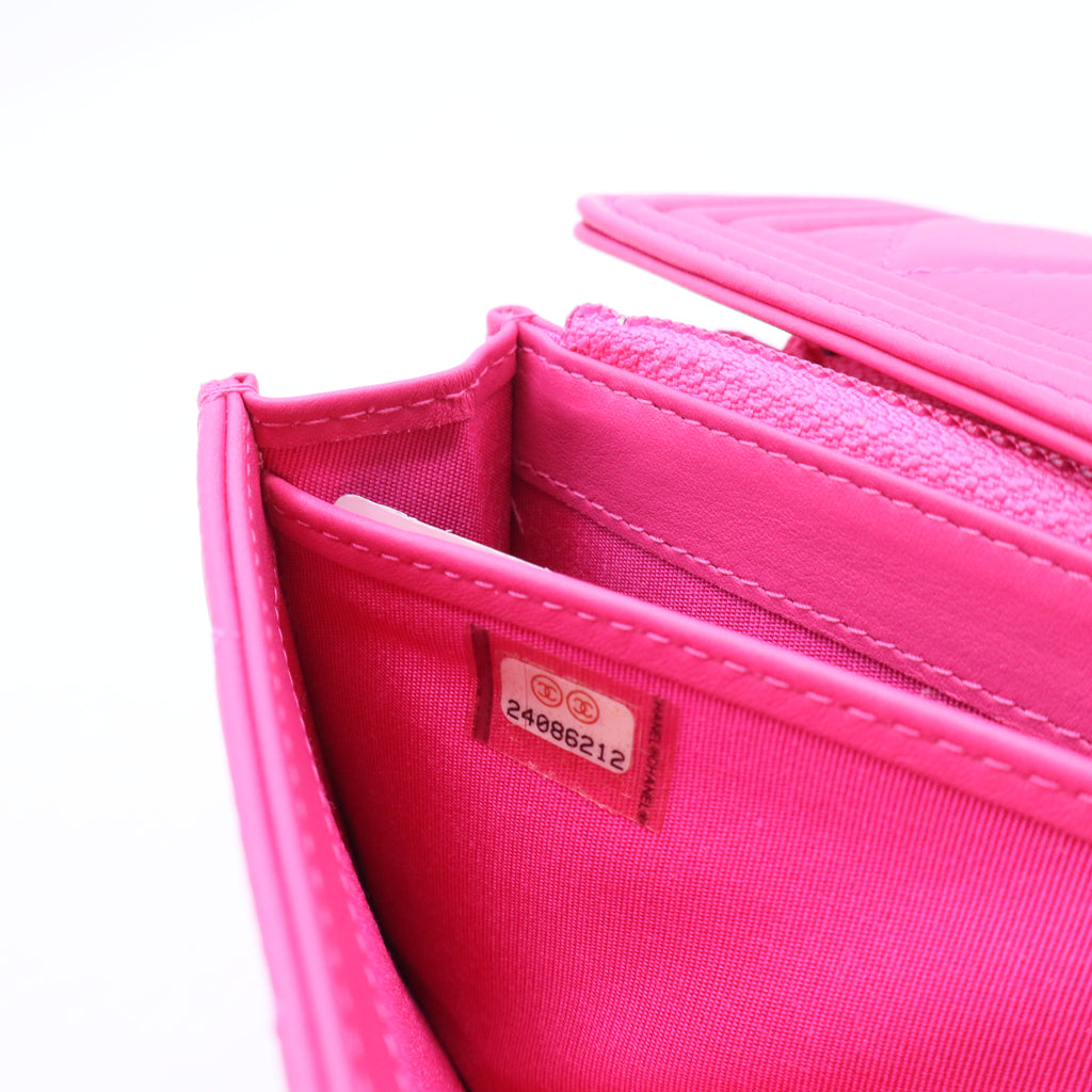 Boy Flap Wallet In Fuchsia