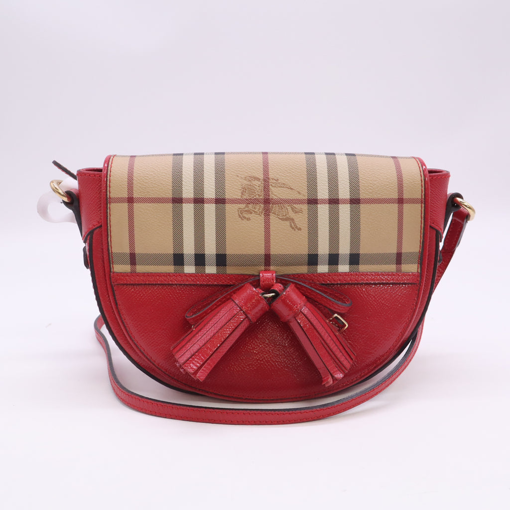 Maydown Crossbody Bag Haymarket Coated Canvas and Leather Small B24379