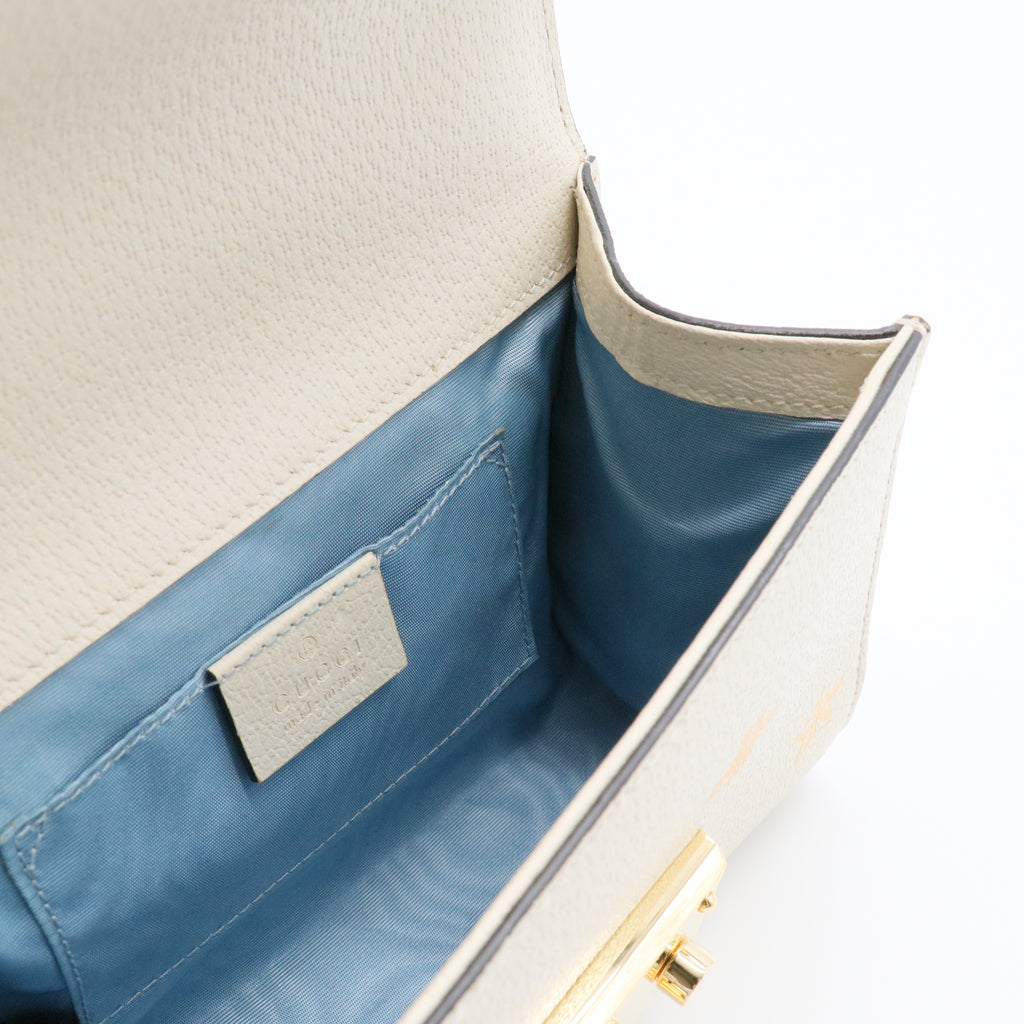 Padlock Shoulder Bag Printed Leather Small