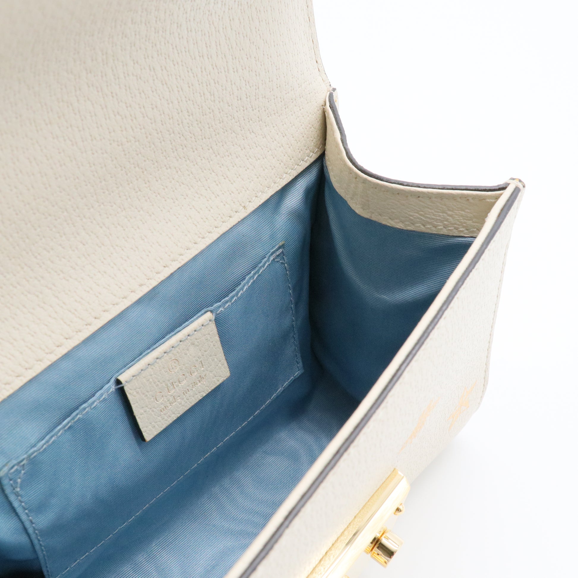Padlock Shoulder Bag Printed Leather Small