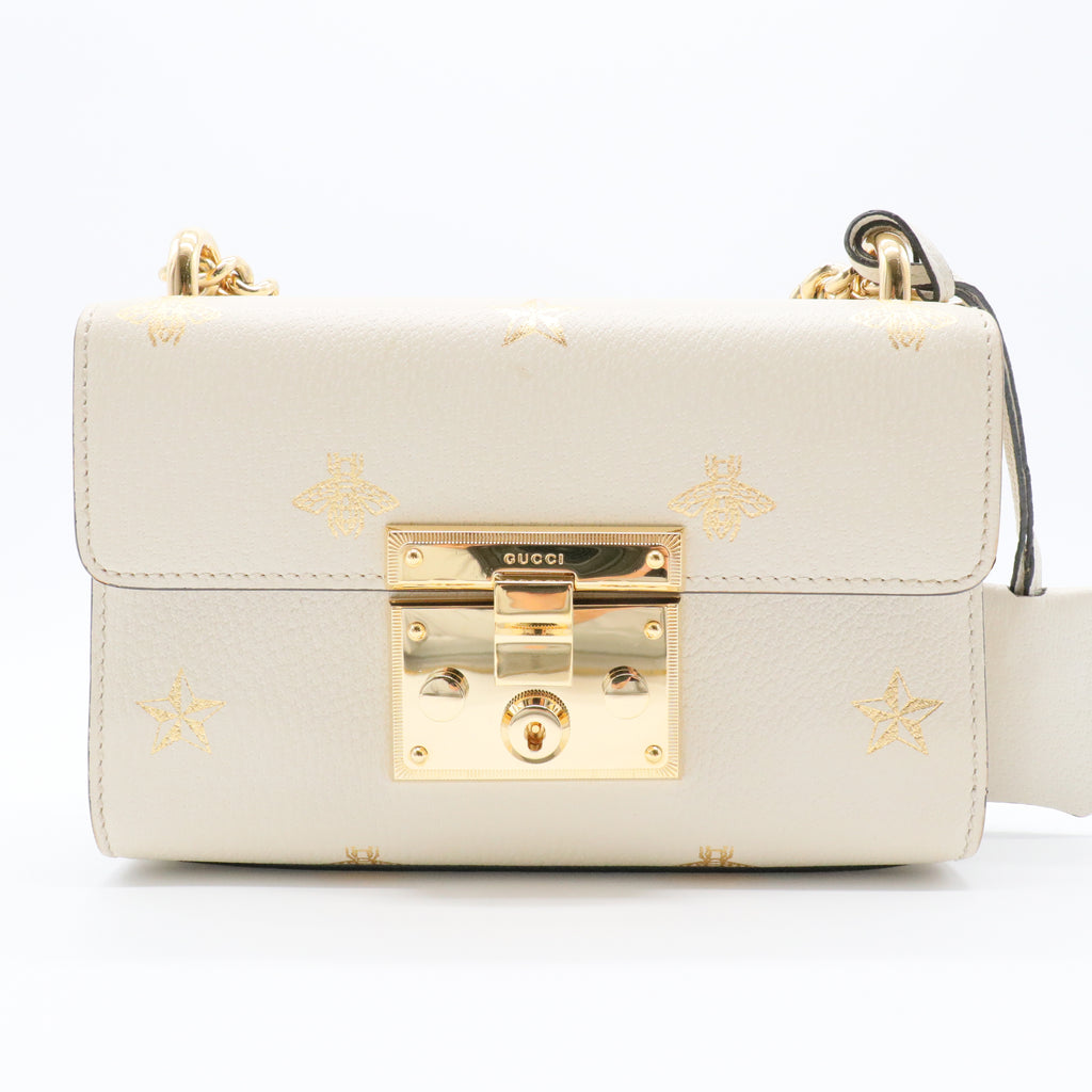 Padlock Shoulder Bag Printed Leather Small