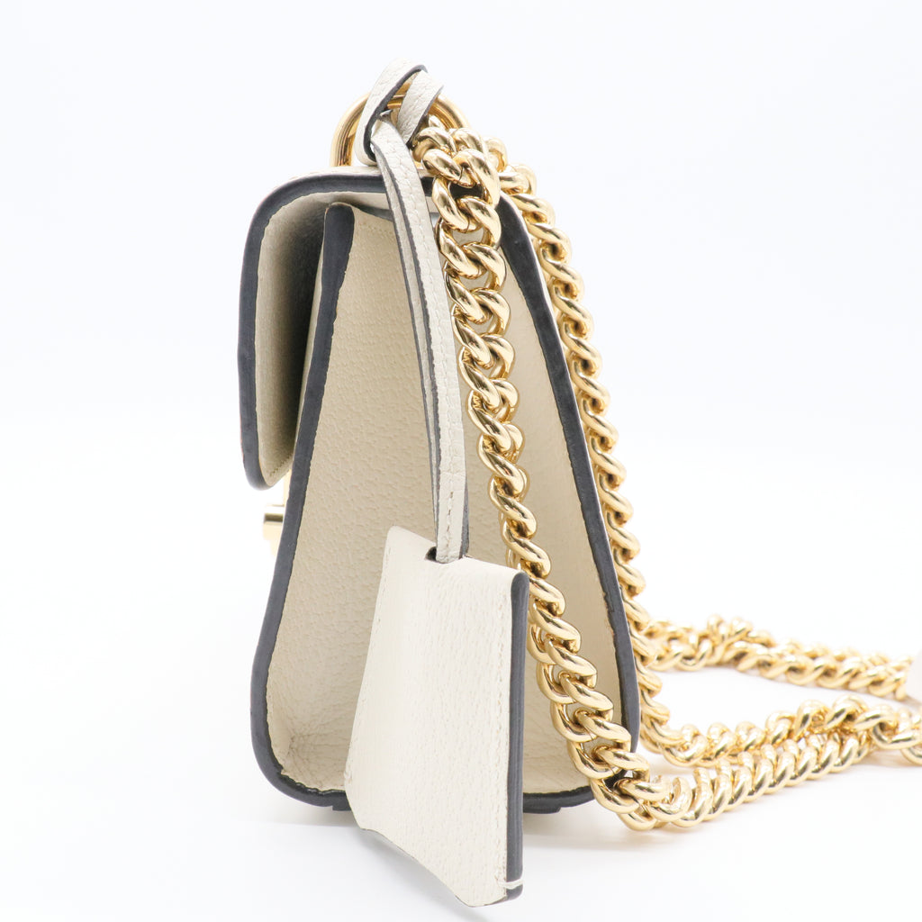 Padlock Shoulder Bag Printed Leather Small
