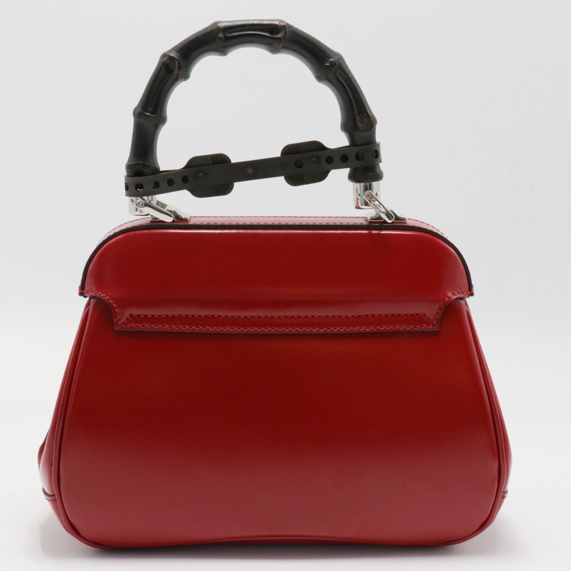 Lady Lock Bamboo Top Handle Bag Leather Medium