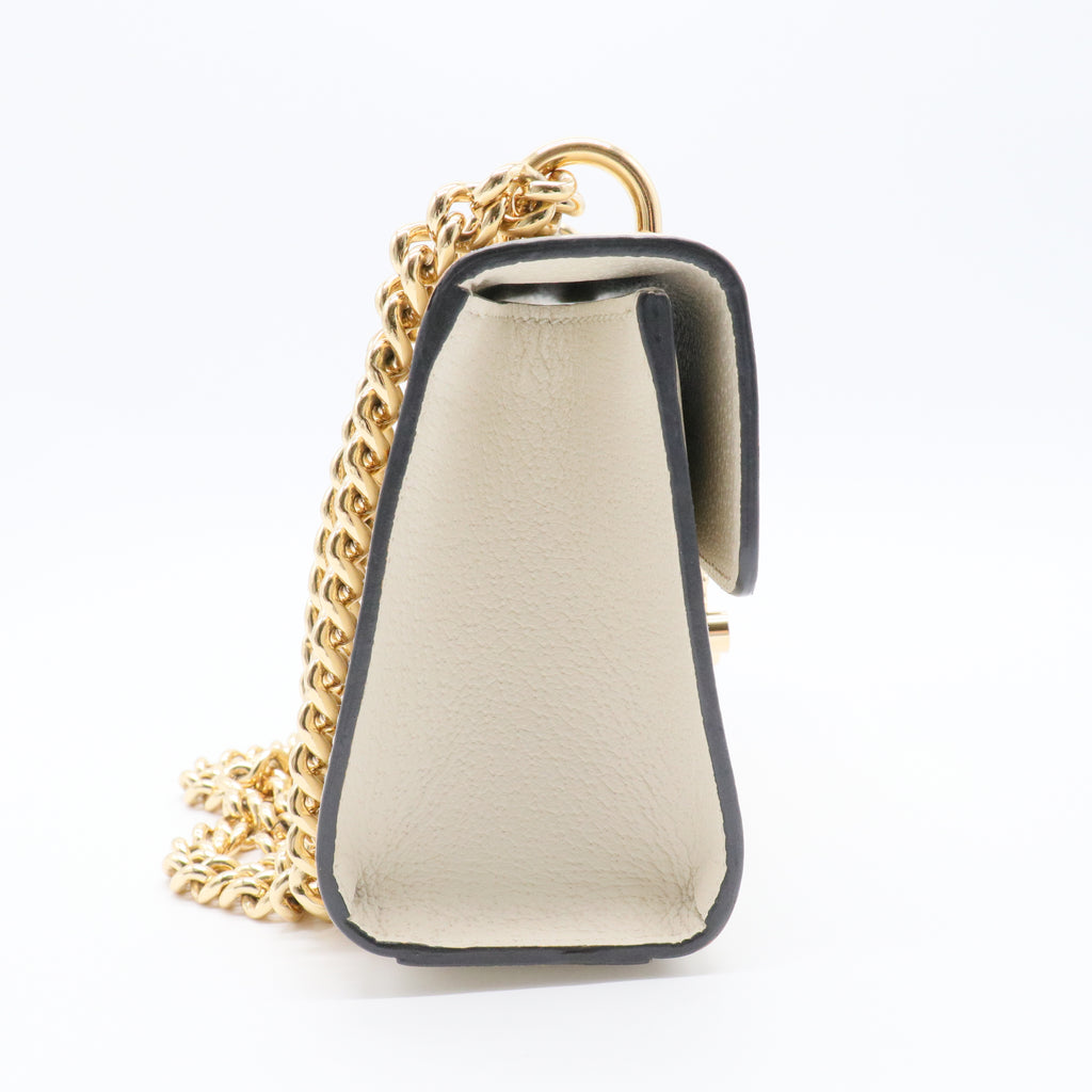 Padlock Shoulder Bag Printed Leather Small