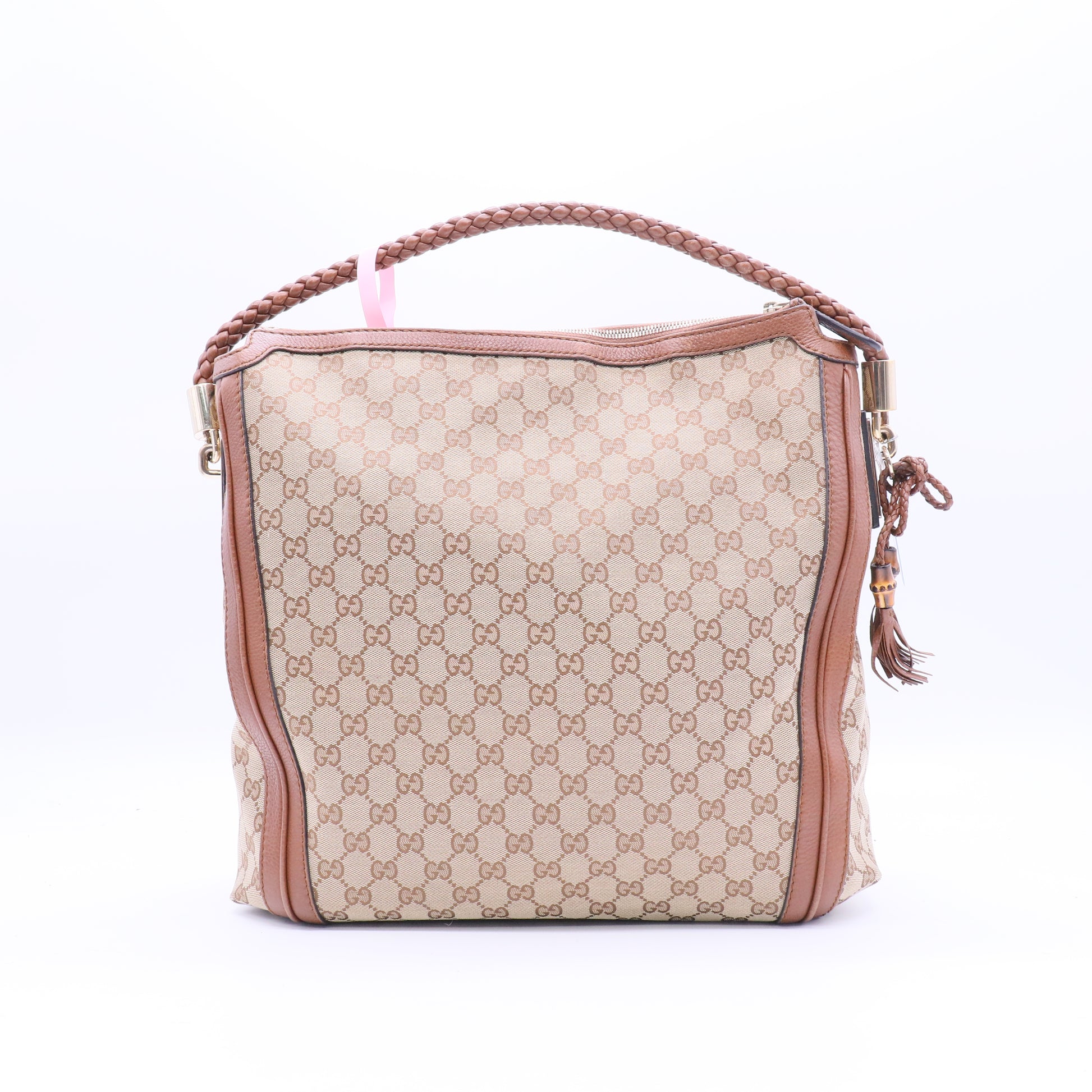Gucci Beige/Gold GG Canvas Large Bella Hobo Bag twins LDJ3871