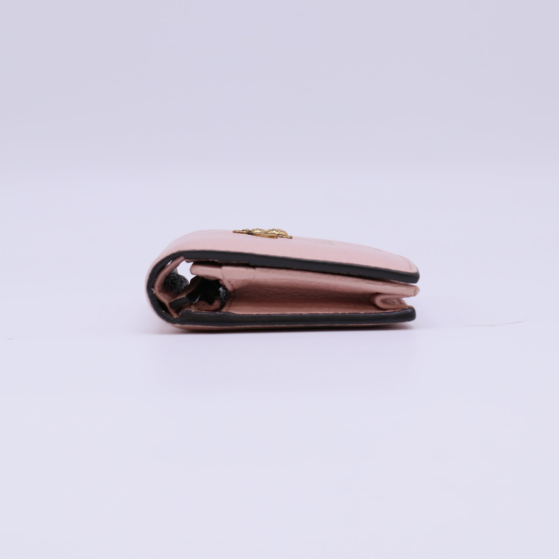 Gucci Cellarius Calfskin Blind for Love Animalier Card Case Perfect Pink twins W22296