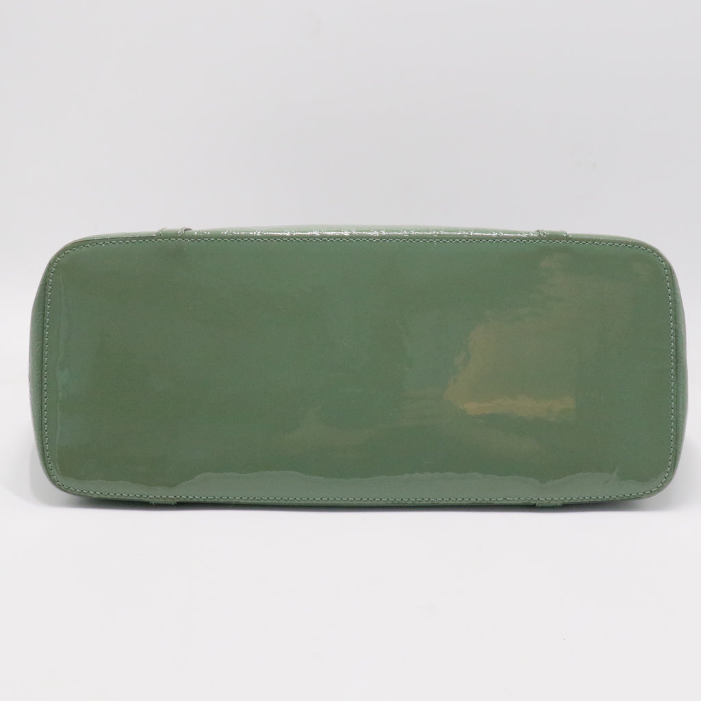 Green Patent Microguccissima Medium Tote