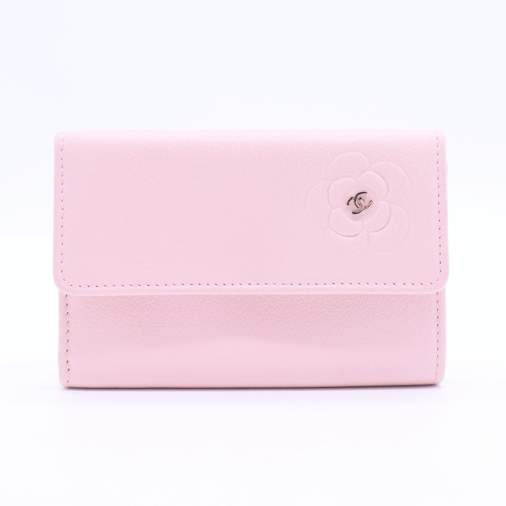 Pink Camellia Card Holder W11284