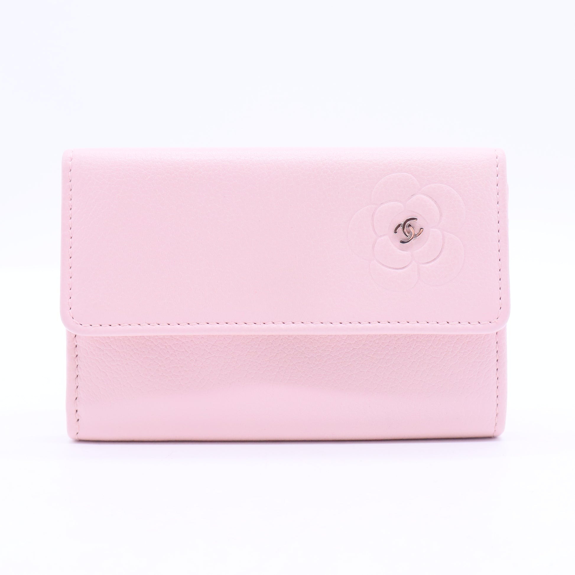 Pink Camellia Card Holder W11284