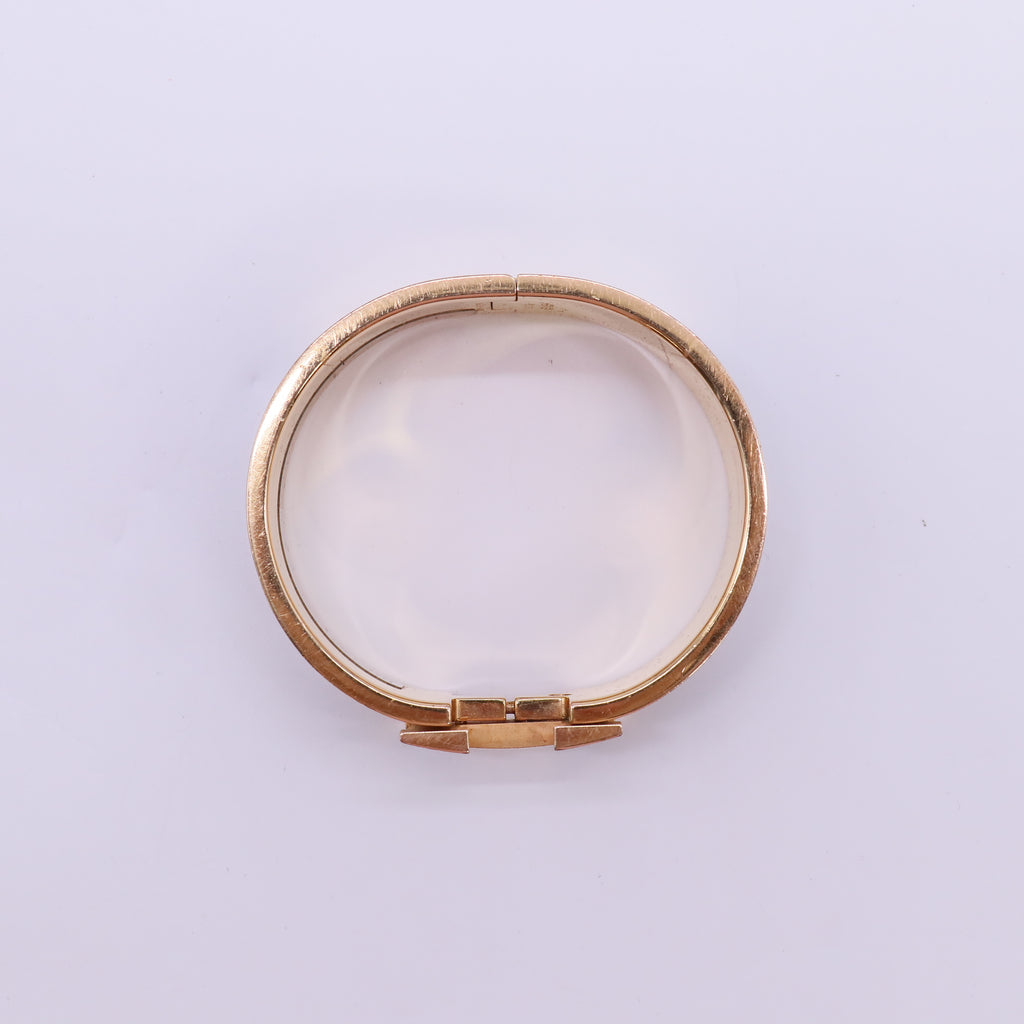 Hermes Enamel Wide Clic Clac H Bracelet GM Black twins W22268