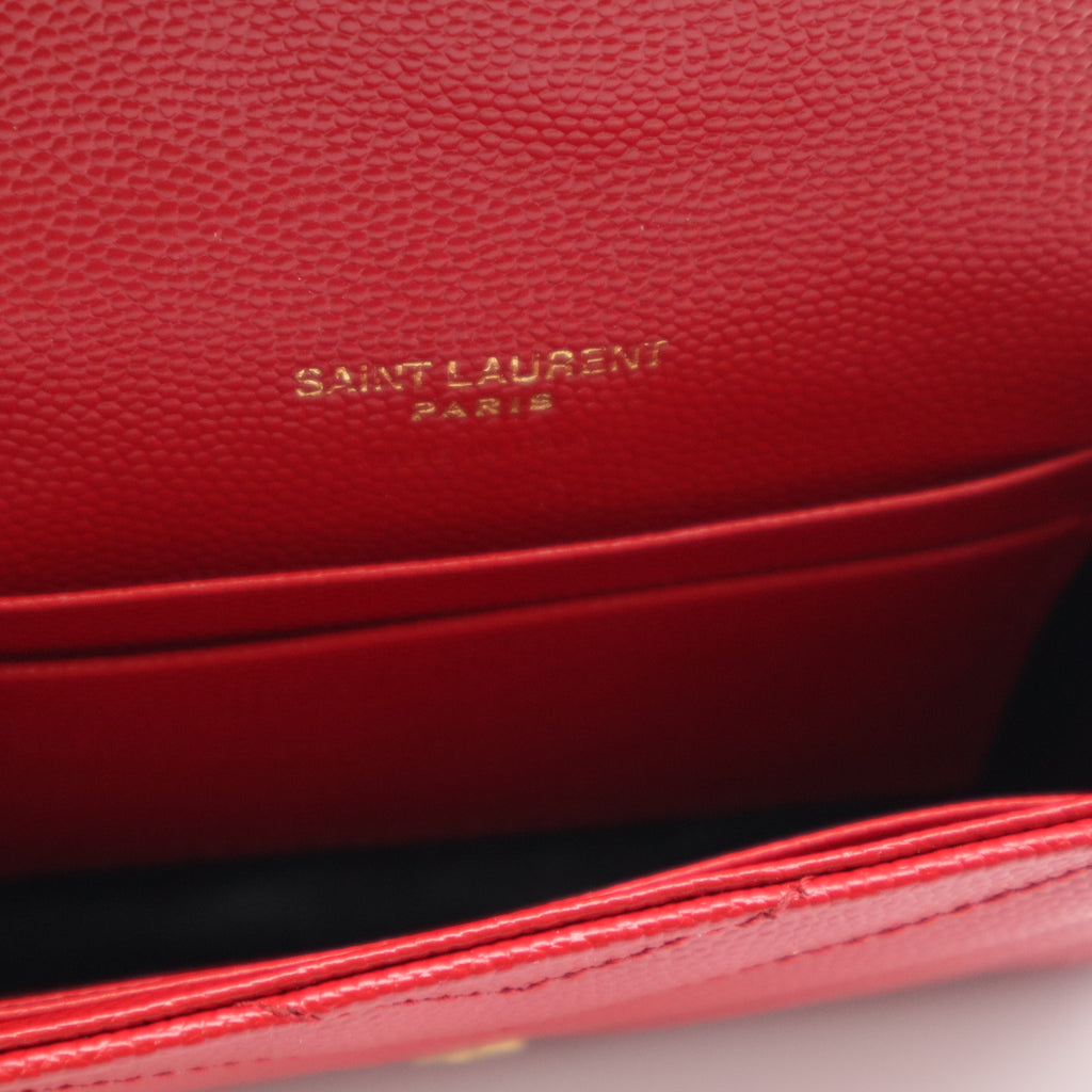 Classic Monogram Wallet Matelasse Chevron Leather Twins